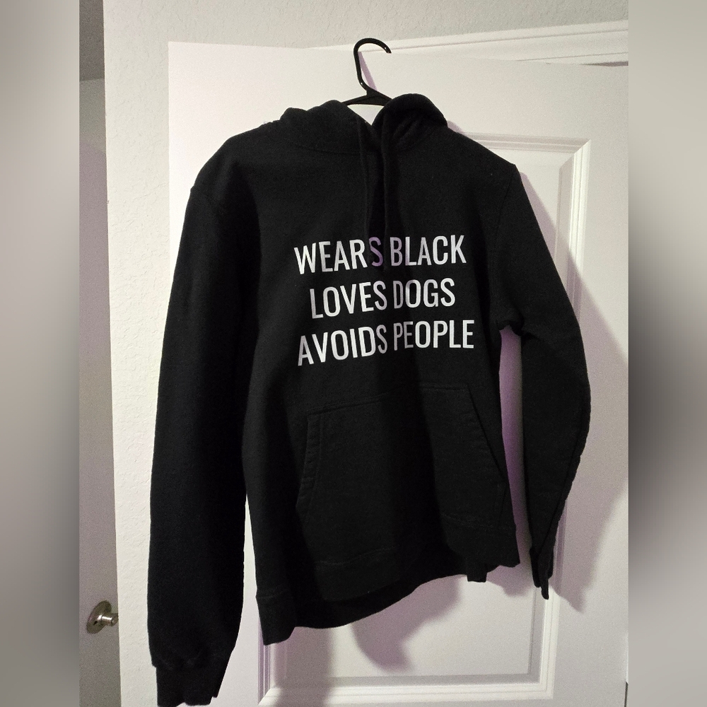 Amazon Black Hoodie with White Text
